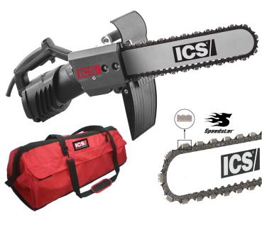 Betonkettensäge ICS Cardi CD35-230V-WL Coccodrillo CD35 30 cm mit Diamantkette ICS Force3-29 Speedster Kette